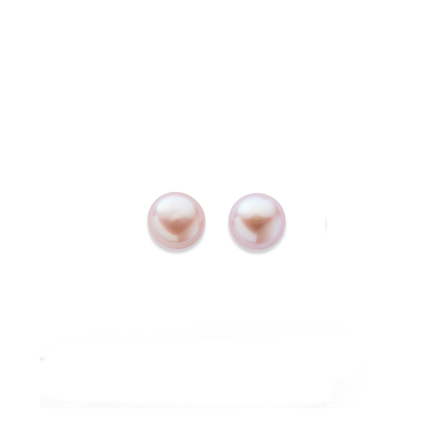 9ct, Pink Freshwater Pearl Studs in Pink Pascoes