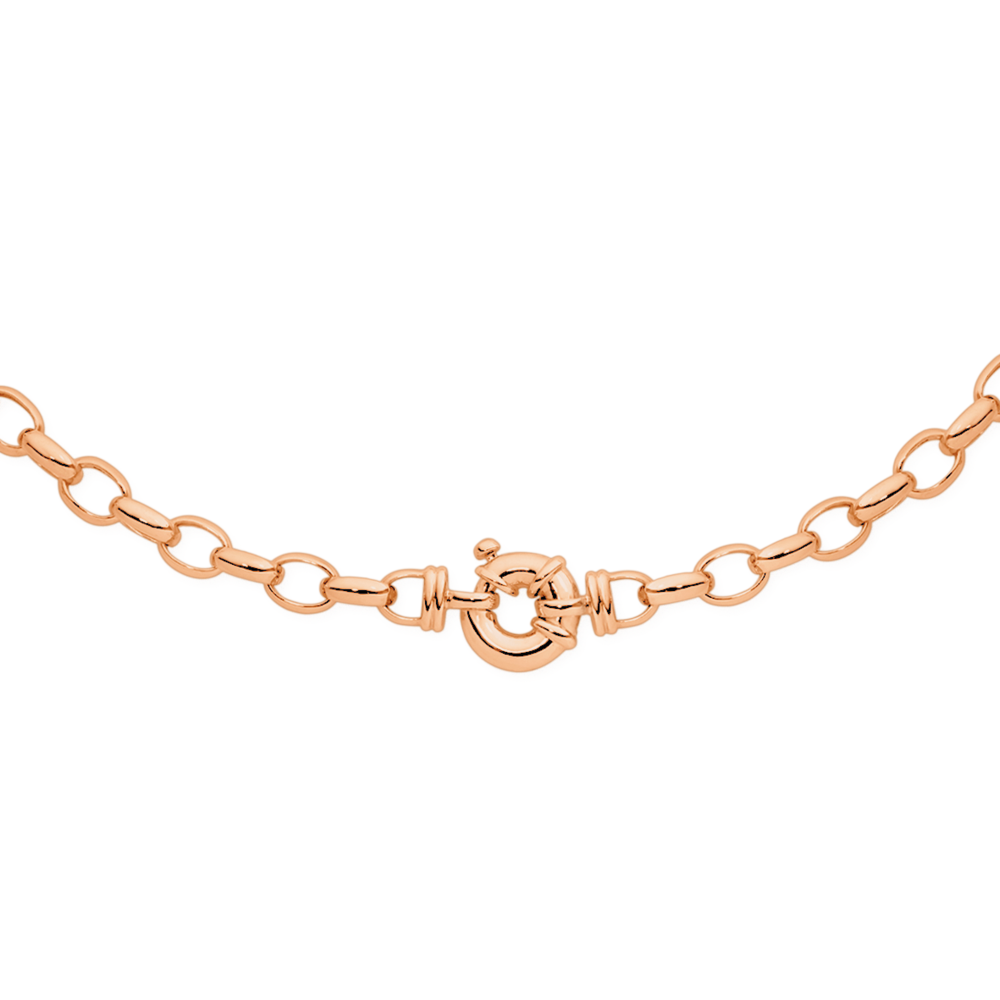 9ct solid gold clearance belcher necklace