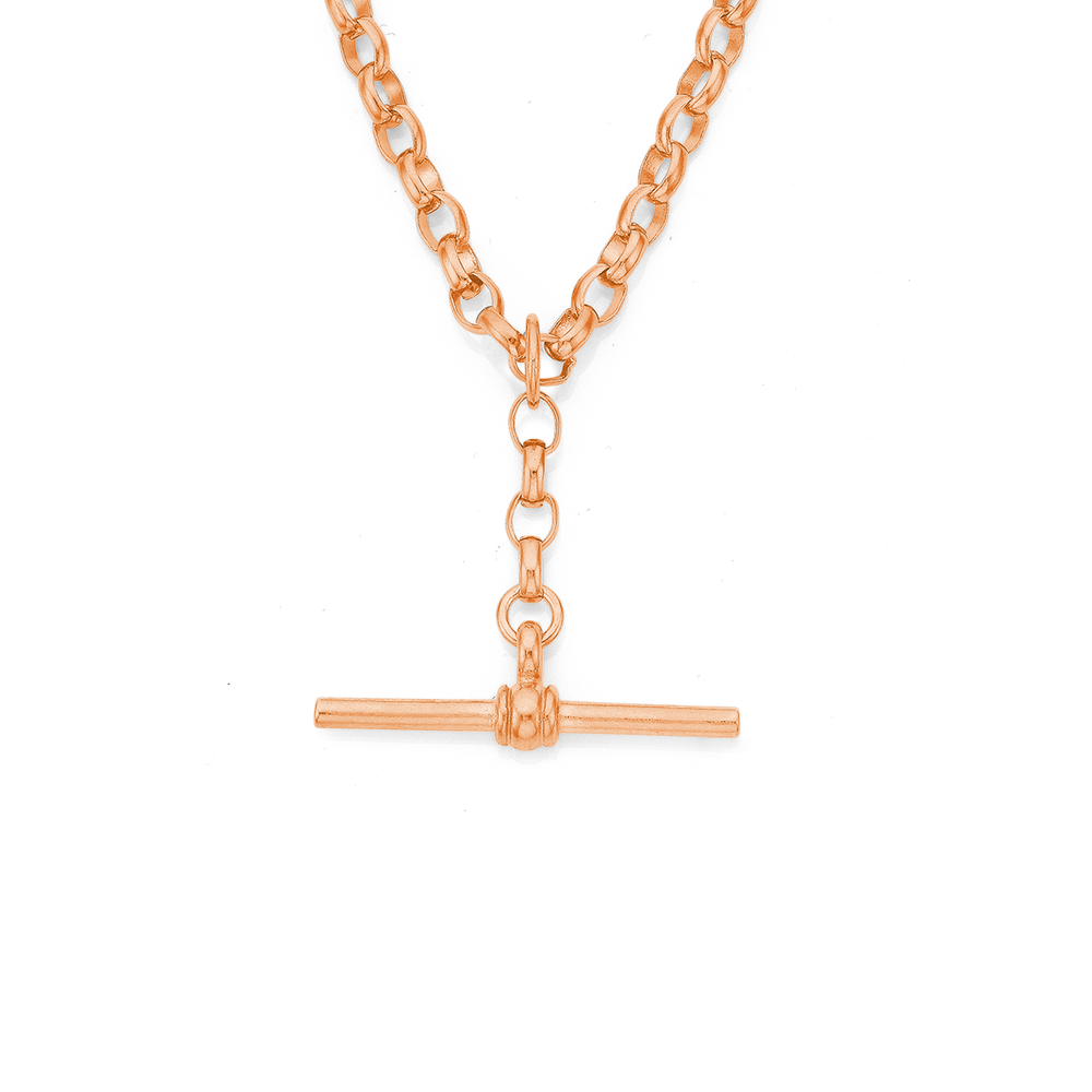 9ct Rose Gold Petite Initial Necklace - R – Burrows Jewellers