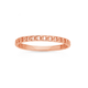 9ct Rose Gold Chain Link Stacker Ring