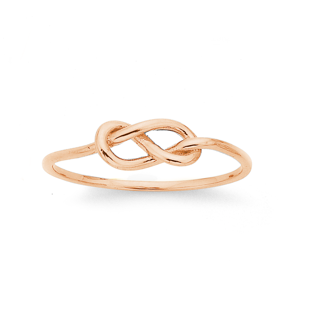 9ct Rose Gold Knot Ring
