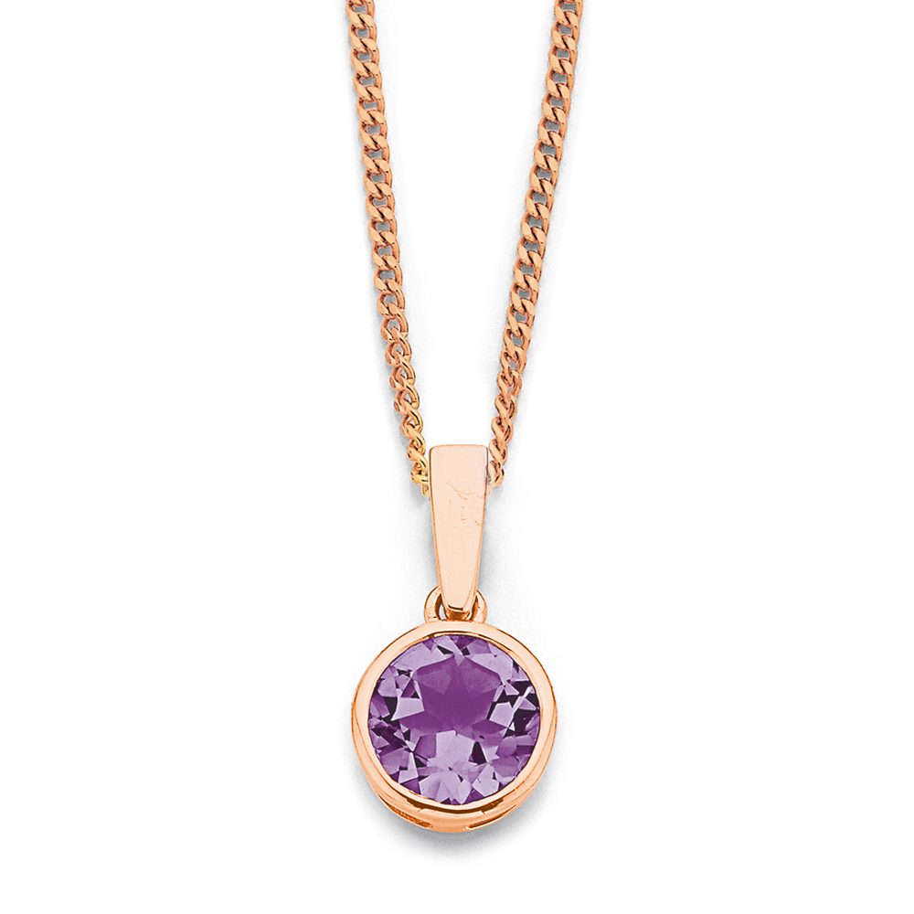 Pink store amethyst pendant