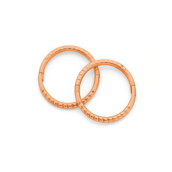 9ct Rose Gold Small Twist Sleepers