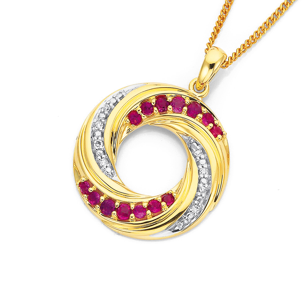 Prouds Ruby Necklace 2024 www.oarcphilly