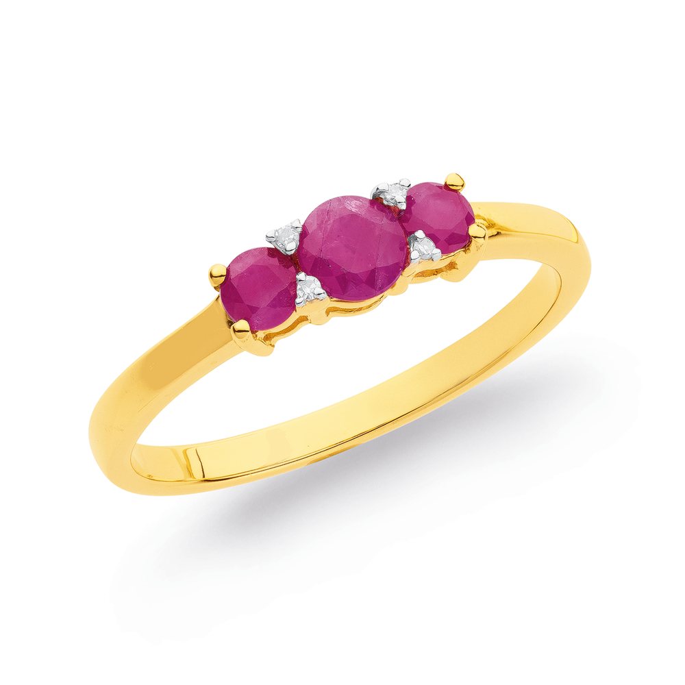 Pascoes cheap ruby rings