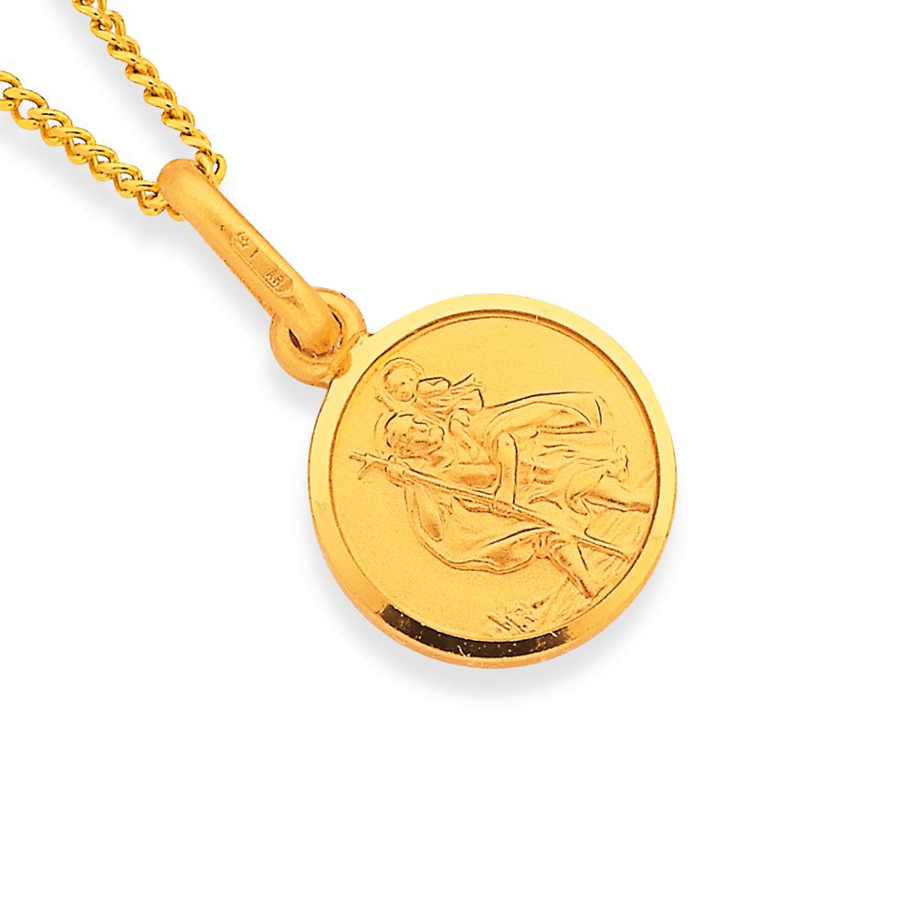9ct Saint Christopher Pendant Pascoes