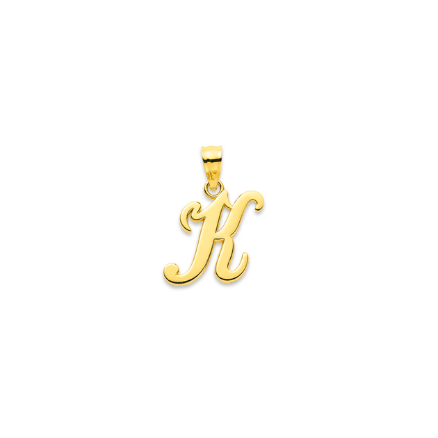 9ct, Script Initial 'k' Pendant | Pascoes