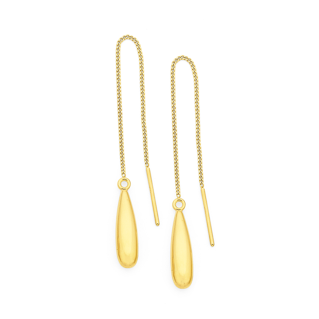 9ct, Thread Earrings Pascoes