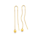 9ct Thread Earrings with Ball