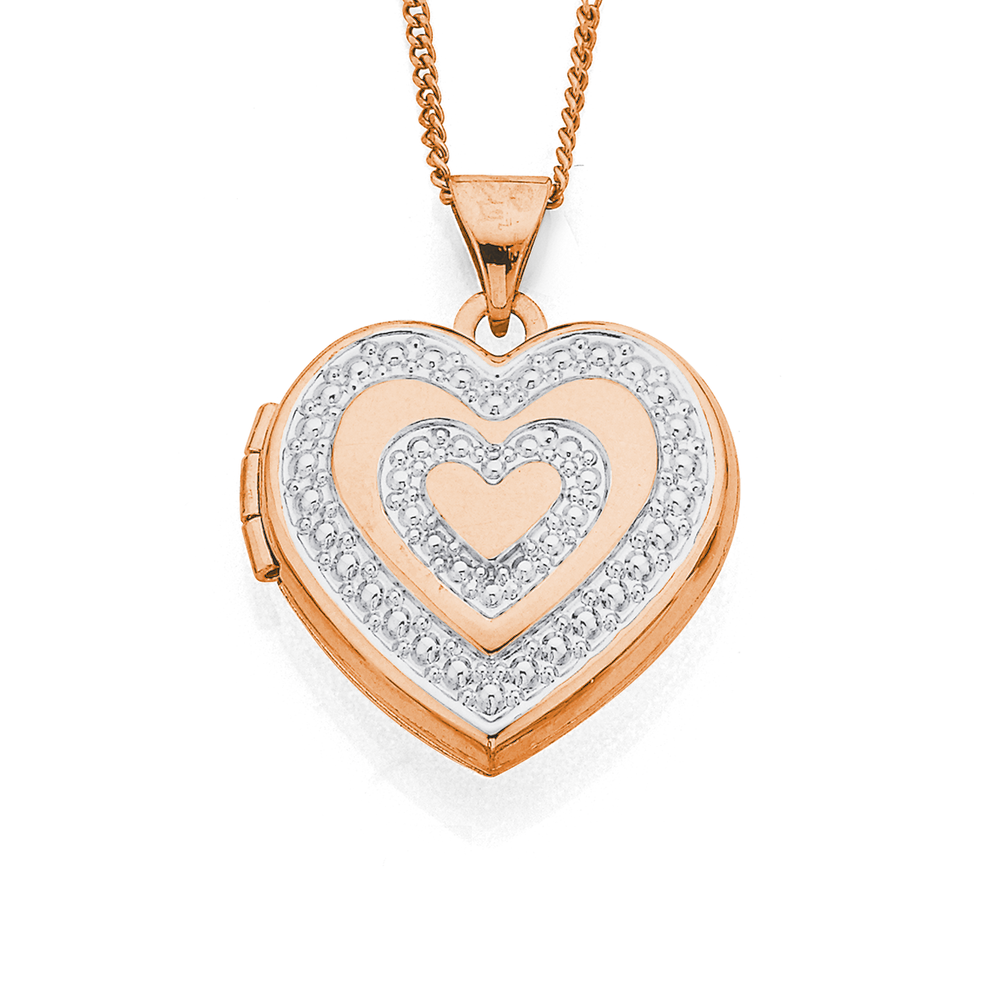 Two tone locket discount