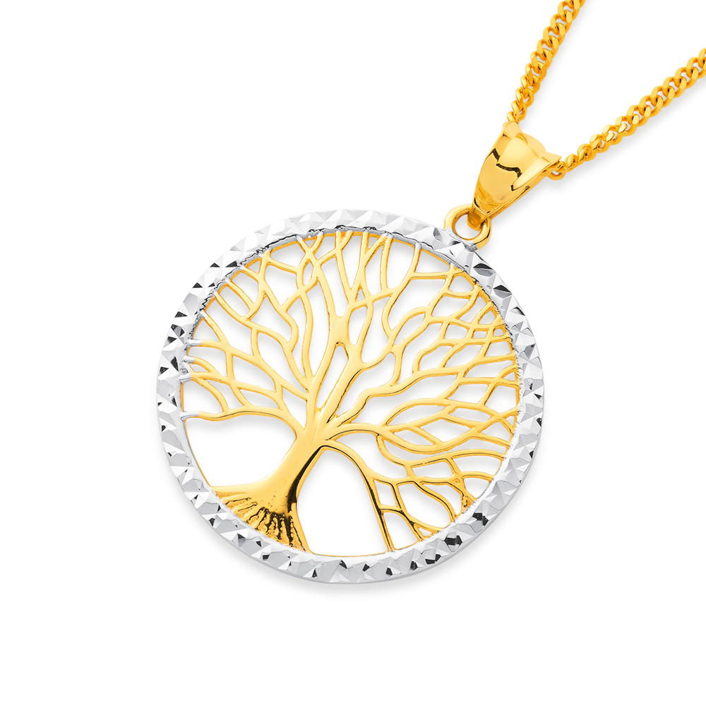 Tree of Life Circle Pendant in 10K Gold | Peoples Jewellers