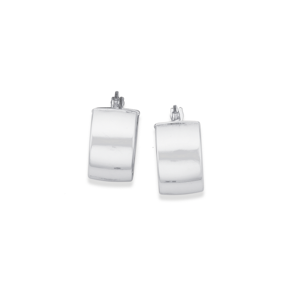 9ct White Gold 18mm Hoops