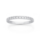 9ct White Gold Chain Link Stacker Ring