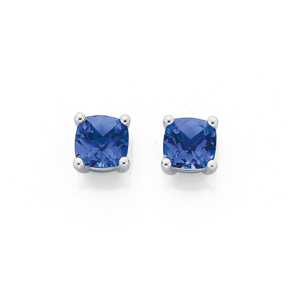 Sapphire stud earring hotsell