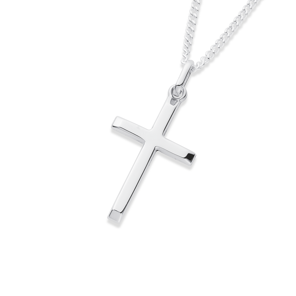 Necklaces : 0.90 Carat Men s Diamond Cross Pendant, 14K White ...