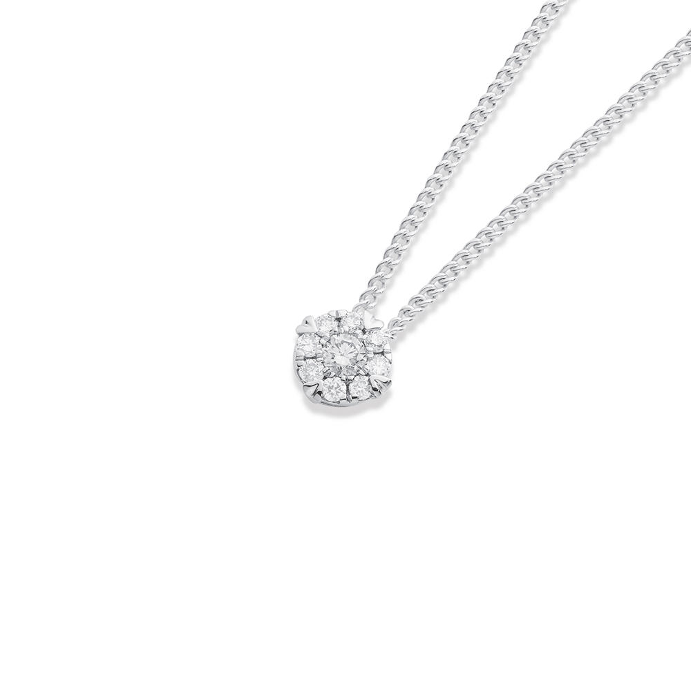 Beauvince Tennis Necklace (11.38 ct GH VVS-VS Diamonds) in 18K White G –  Beauvince Jewelry