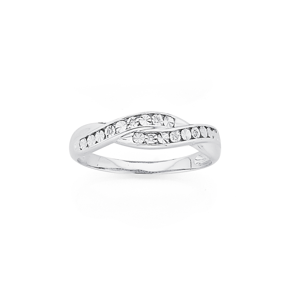 9ct white gold diamond ring deals