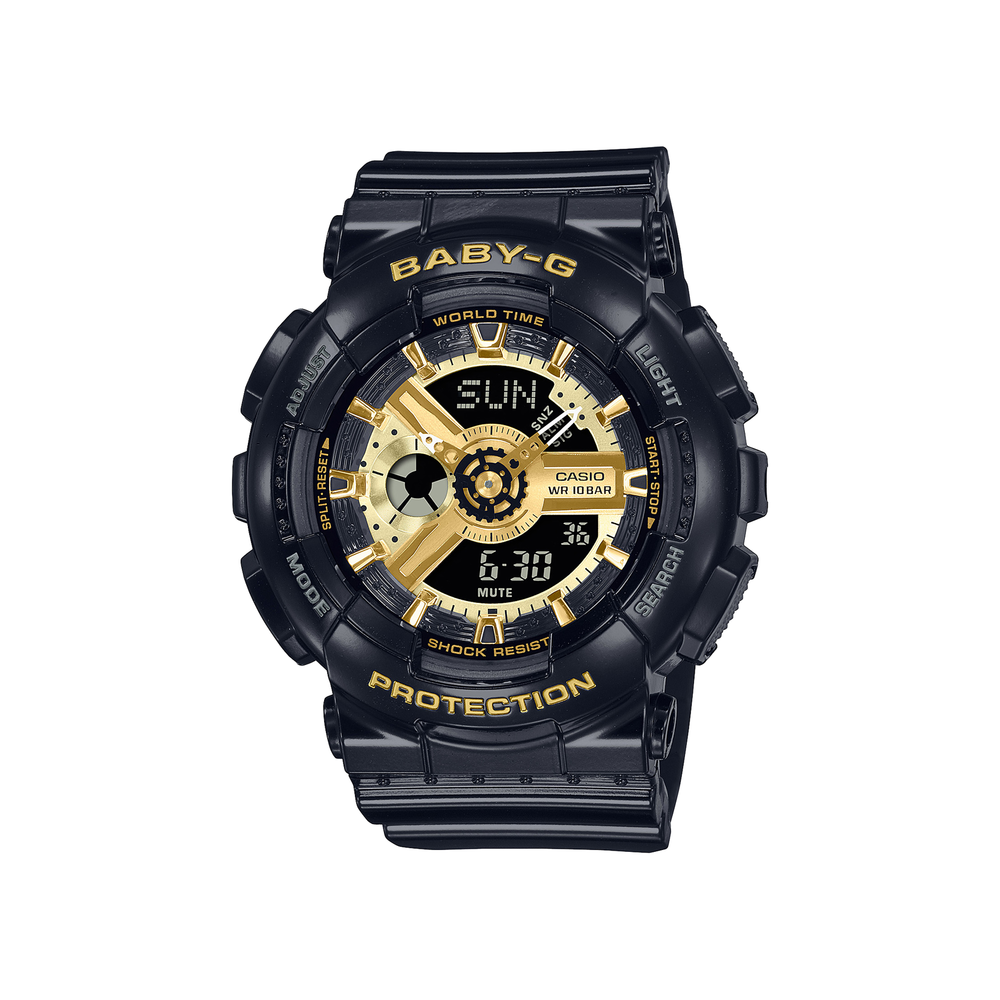 Baby-g Analog-digital Watch Ba110x-1a in Black Pascoes