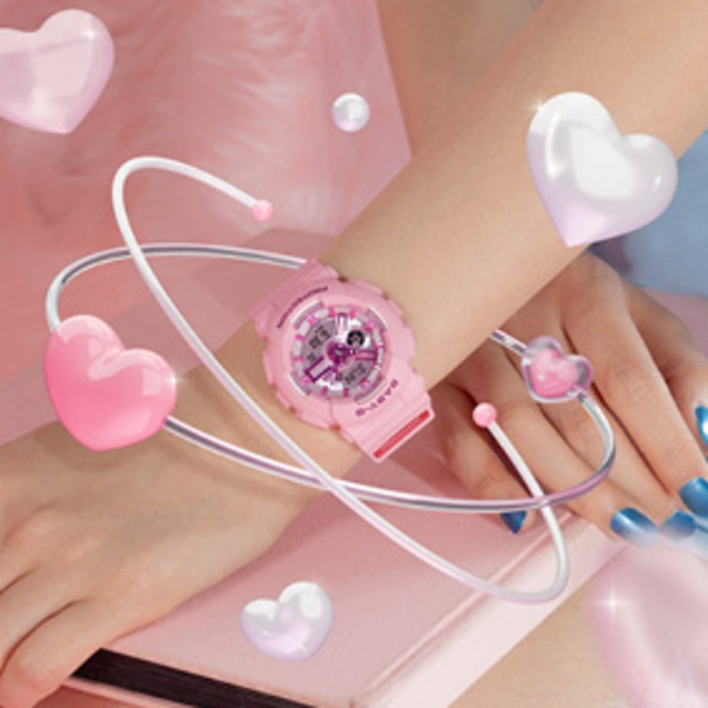 Pink baby g watch sale
