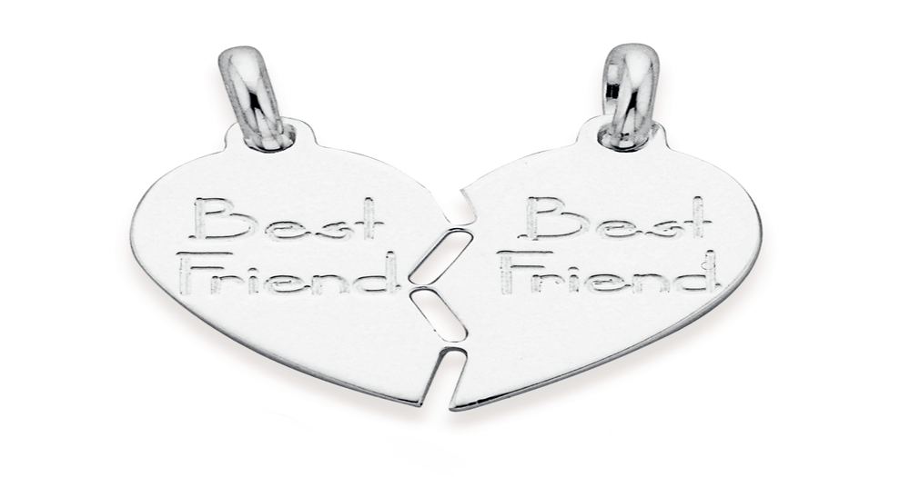 Matching Necklaces for Friends 2-7 Pieces Silver