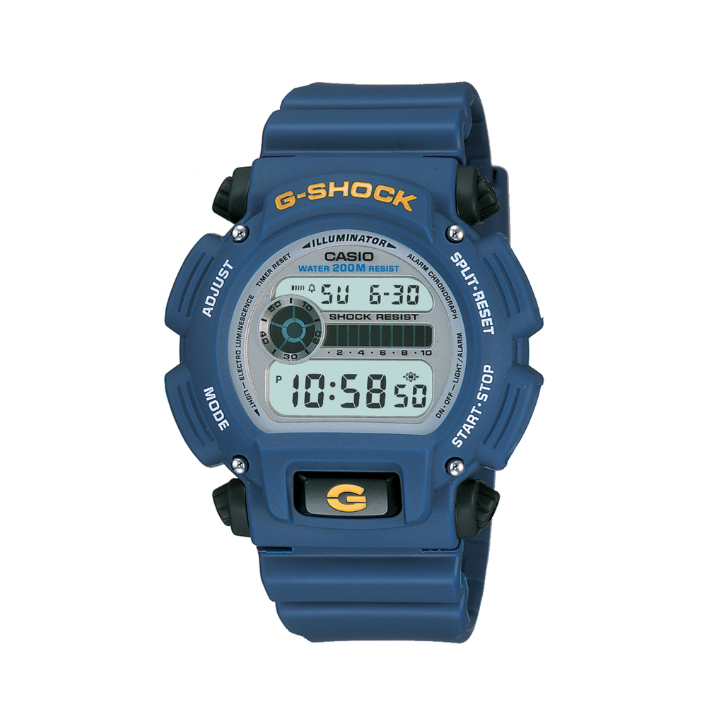 Casio G shock Black Blue 200m Wr Watch in Blue Pascoes
