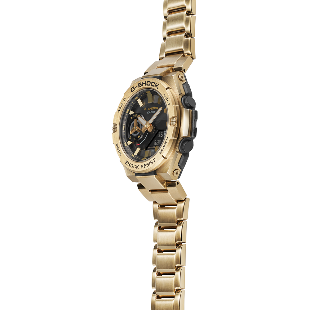 G shock gold metal watch best sale