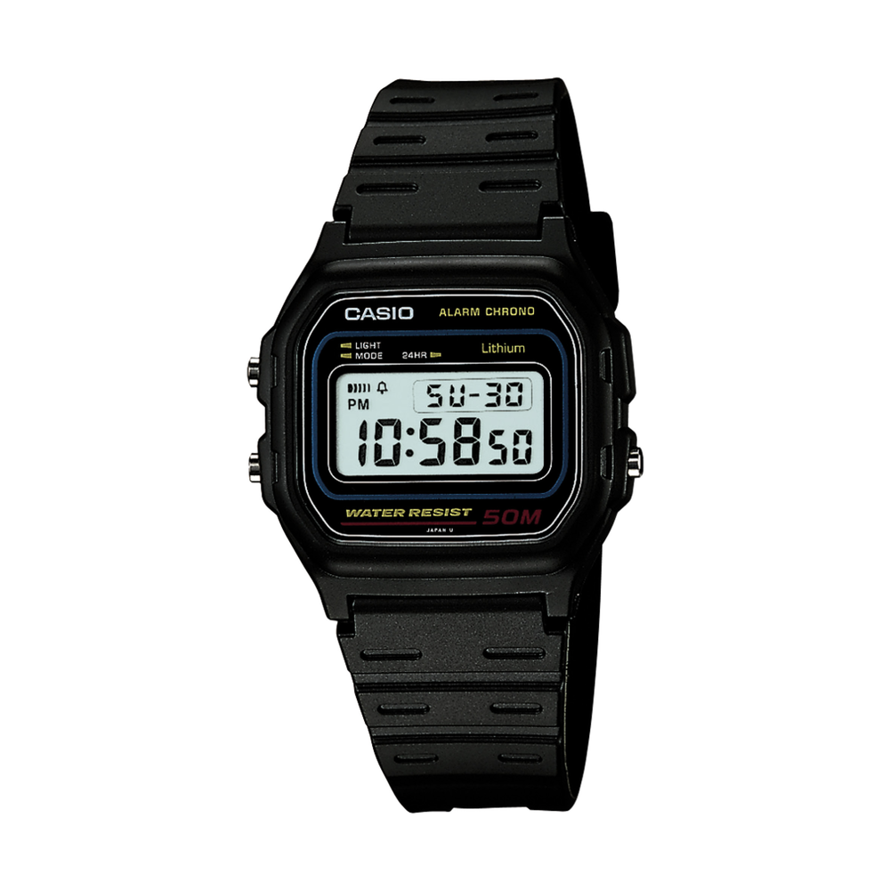 Casio Mens Digital Watch W59-1v in Black | Pascoes