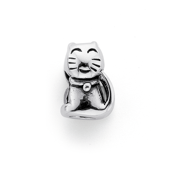 Cat Addorn Charm in Sterling Silver