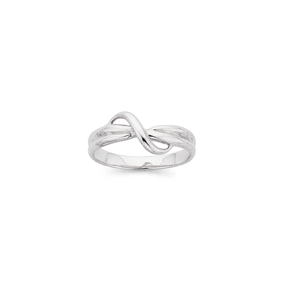 Crossover Ring In Sterling Silver | Pascoes
