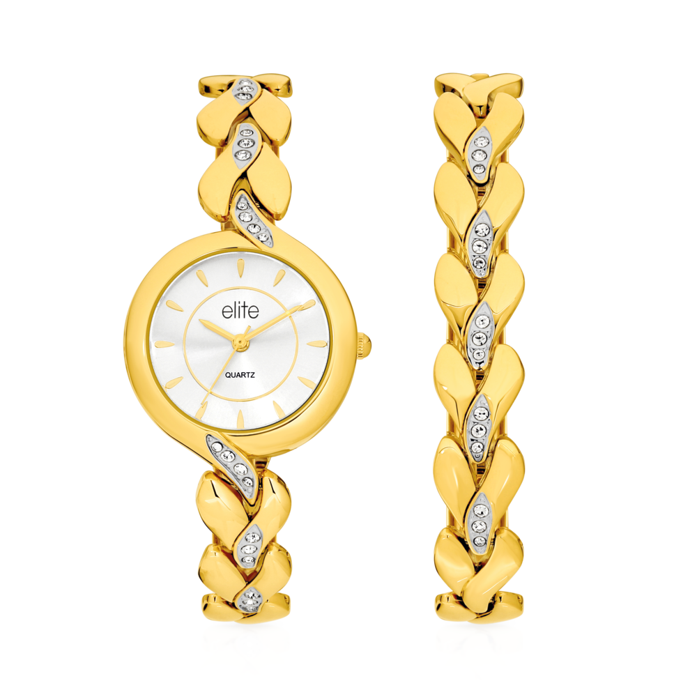 Elite watch and bracelet set sale