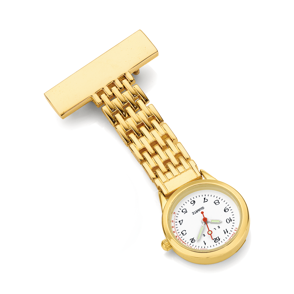 Elite Nurses Watch in Gold Pascoes