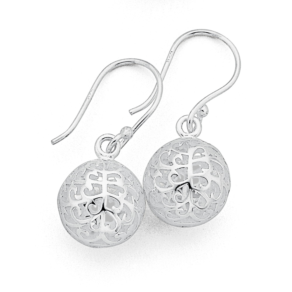 Intricate Filigree Fantasy Sterling Silver Leverback Earrings – Plein De  Vie Jewelry