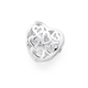 Filigree Hearts Bead in Sterling Silver