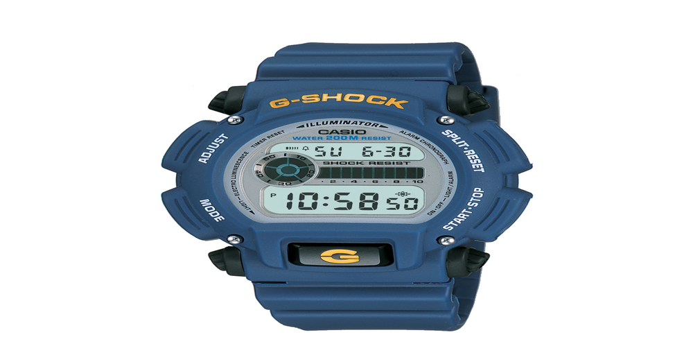 G-shock Black Blue 200m Wr Watch Dw9052-2 in Blue Pascoes