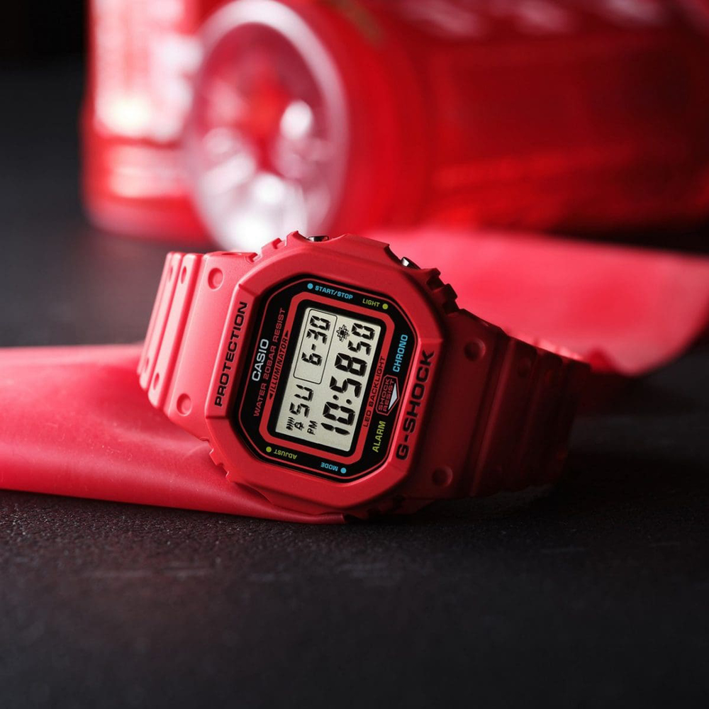 G-shock Energy Pack Series Red Dw5600ep-4d in Red | Pascoes