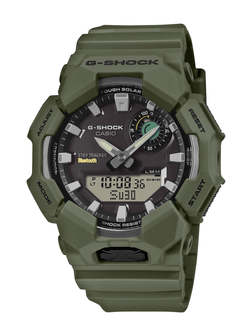 G-shock Mens Analogue/digital Black/green Watch Ga2110su-3a in