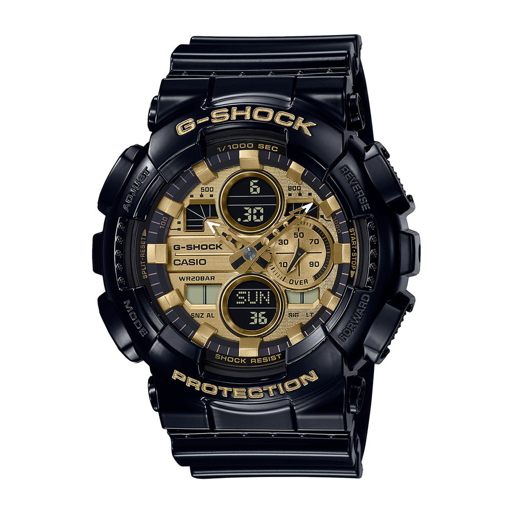 G-shock Black Analogue/digital Rotary Switch Watch Ga400-1b in