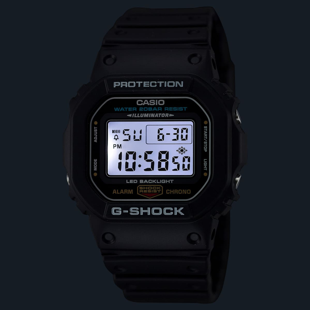 G shock Mens Digital Watch in Black Pascoes