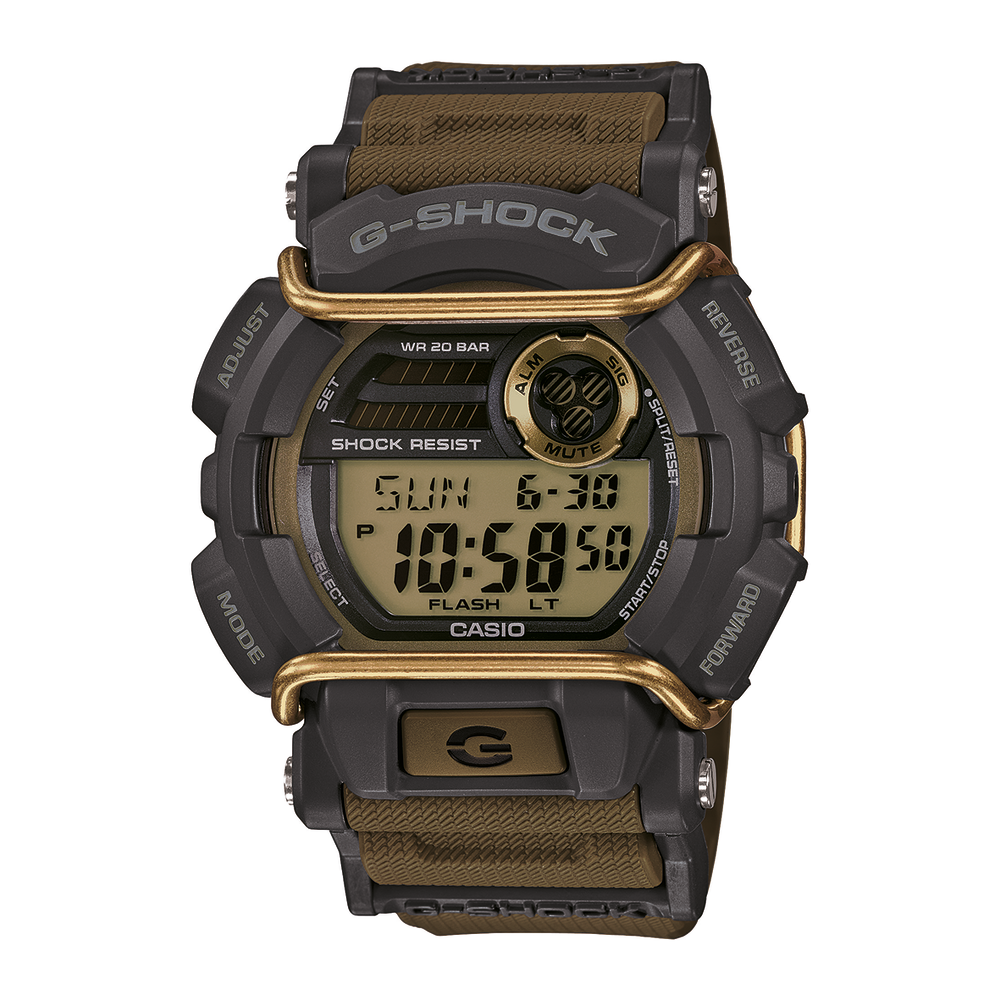 G shock Mens Digital Watch in Brown Pascoes