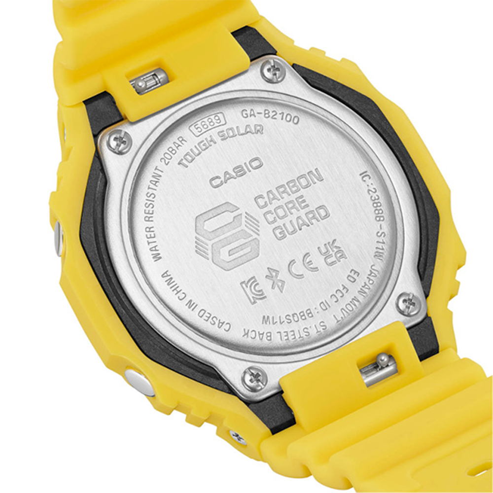 Tough Solar Casio Ga 2100 Amarillo G-shock Yellow Bluetooth/solar