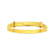Gold Plated Childs Expander Bangle with Greenery Pattern