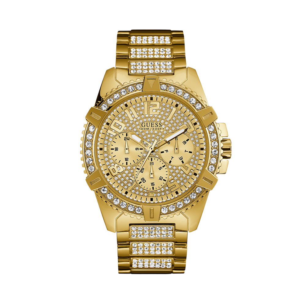 Men's　Gold　Frontier　in　Watch　Guess　Pascoes