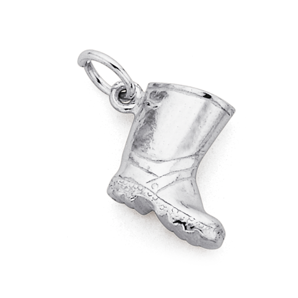 Gumboot Charm in Sterling Silver
