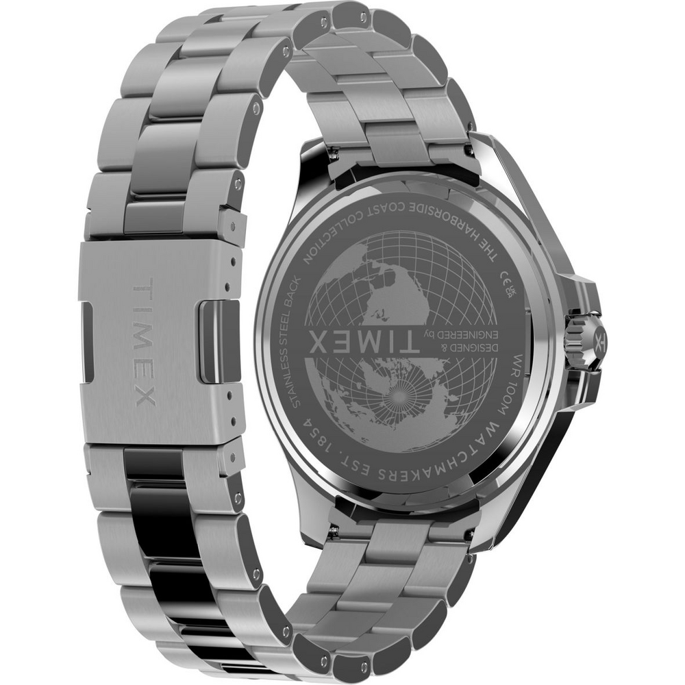 Harborside Coast Multifunction 43mm Stainless Steel Bracelet Watch