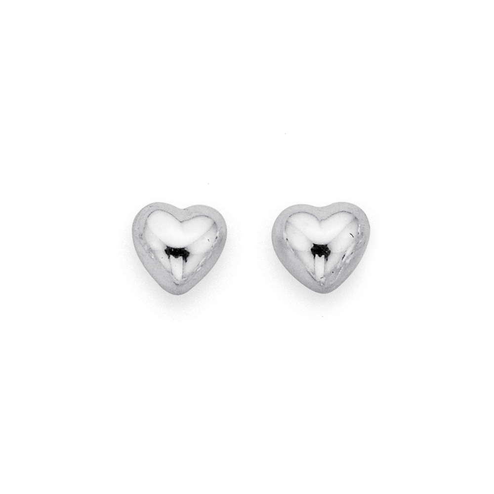 Hammered Heart Silver Stud Earrings | Shropshire Jewellery Designs –  www.shropshirejewellerydesigns.co.uk