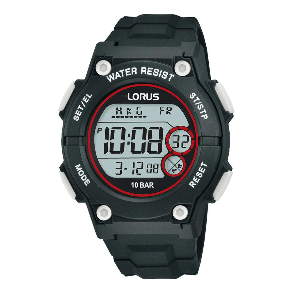 Lorus Men s Digital Watch in Black Pascoes