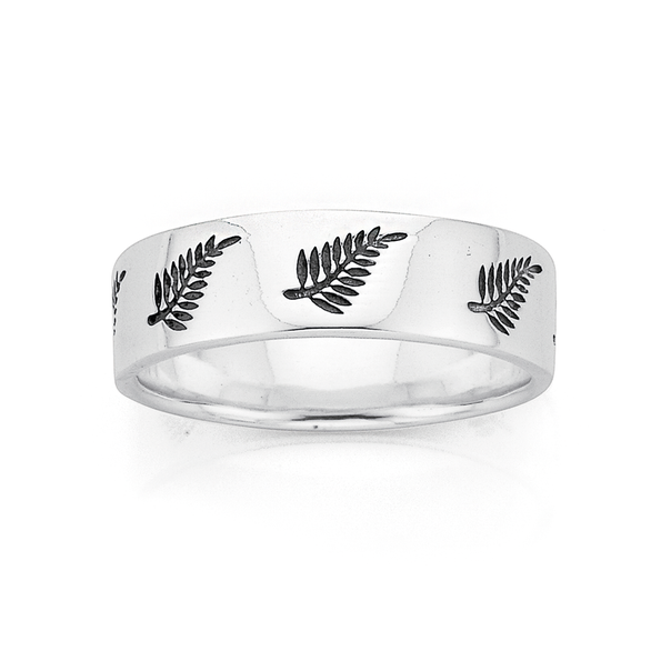NZ Fern Ring in Sterling Silver