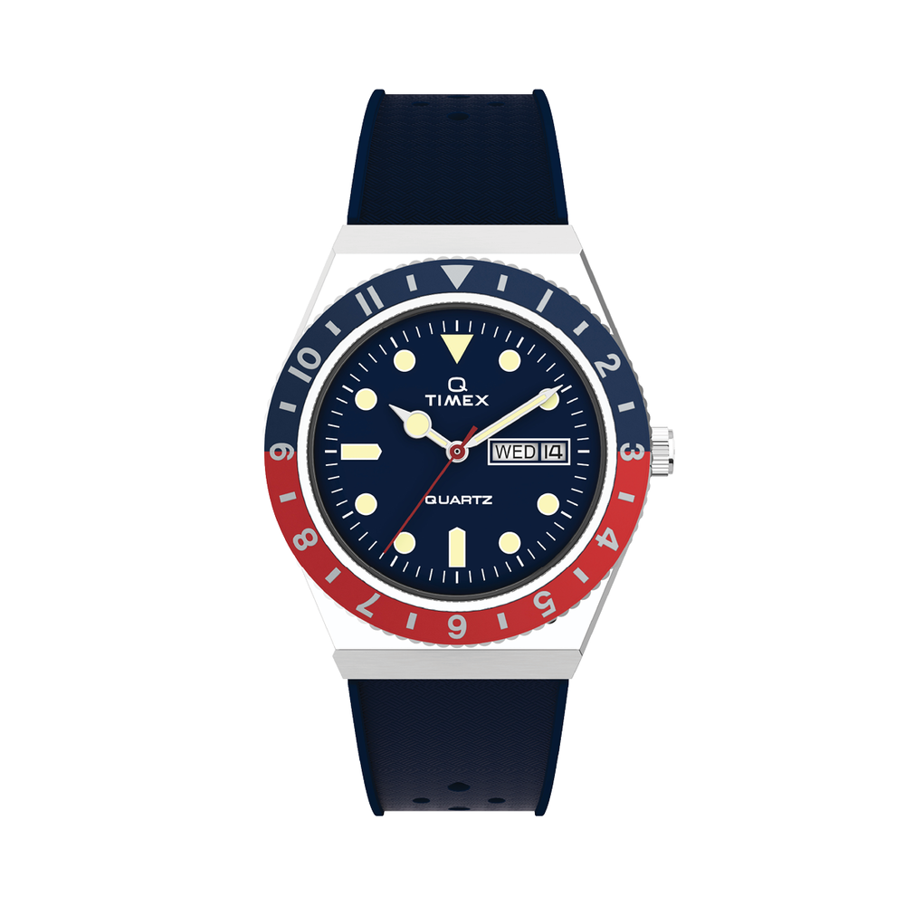 Q Timex Watch in Black Pascoes