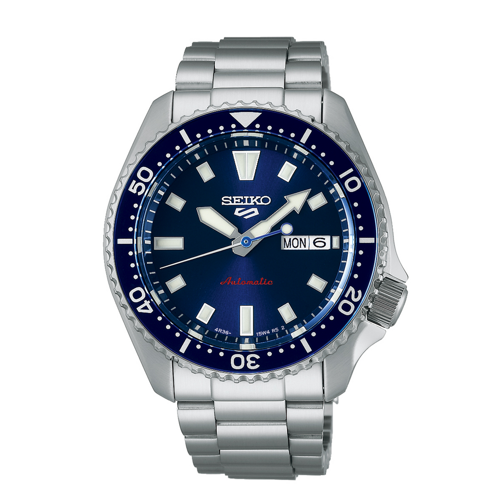 Seiko 5 Sports Men's Automatic Srpl85k in Silver | Pascoes