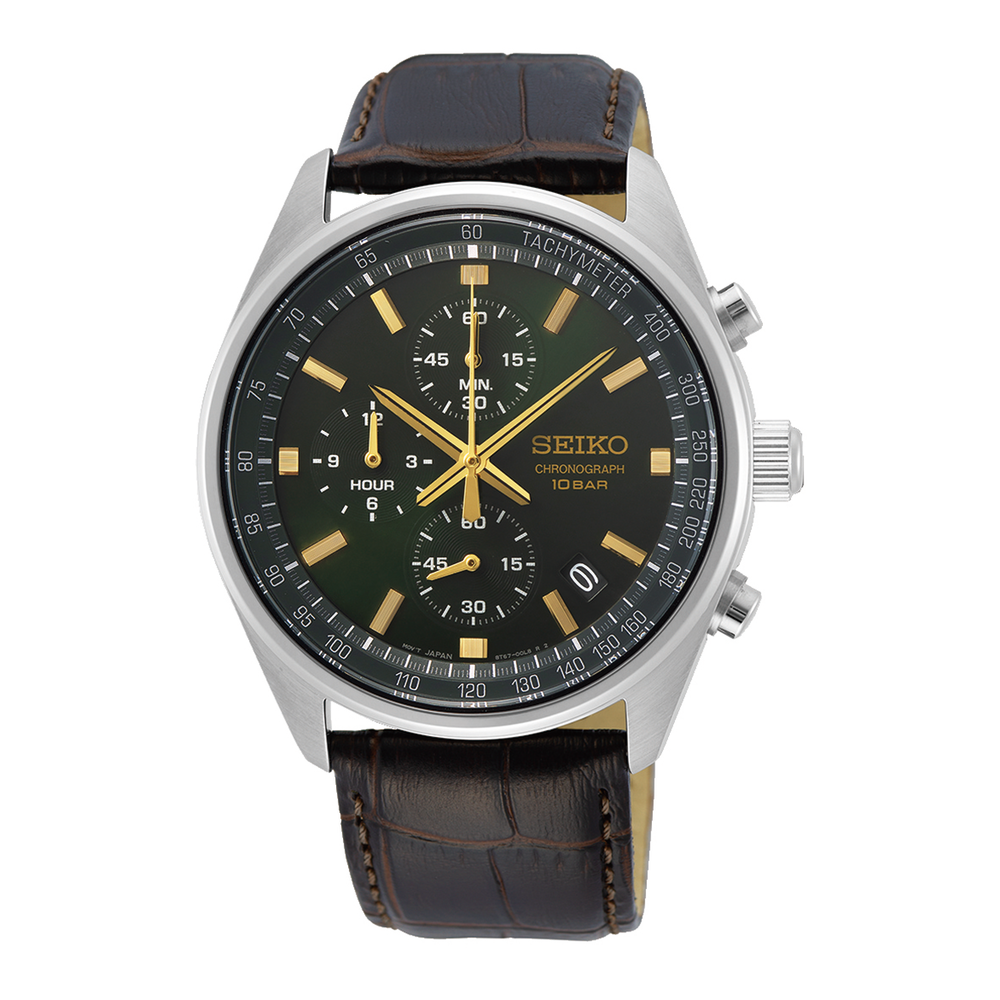 Seiko Men's Chronograph Watch in Silver | Pascoes